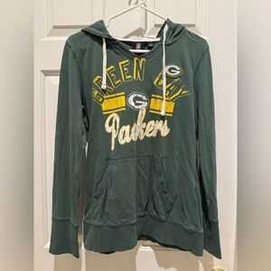 NFL Apparel Green Bay Packers long sleeve hoodie size large